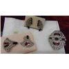 Image 3 : Fashion Jewelry, Some Vintage: Broaches, Earrings, Watch 