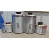 Image 2 : Vintage 4 Piece Canister Set , 25 Pieces of Plastic Tableware