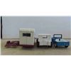 Image 4 : Vintage Metal Tonka Lot: Camper Truck with Trailer and Sliding