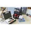 Image 1 : Jobmate 18V Cordless Drill with Charger and Bits, Soldering Iron, Mini Paint Spray Gun