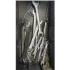 Image 2 : Tool Box Filled with Tools: Screwdrivers, Square, Wrenches, Glass Cutter