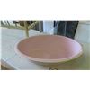 Image 2 : Vintage Pink Enamel Wash Basin 24'' x 16'' , Rolling Doll Crib No Bottom Support 