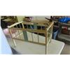 Image 5 : Vintage Pink Enamel Wash Basin 24'' x 16'' , Rolling Doll Crib No Bottom Support 