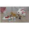 Image 11 : Variety of Figurines : Old Couple, Royal Albert , Royal Dux , Deviled Egg Plate with