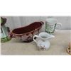 Image 3 : Variety of Figurines : Old Couple, Royal Albert , Royal Dux , Deviled Egg Plate with