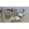 Image 1 : Glassware, Vases, Mugs, Figurines, Pyrex Pot with Lid