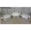 Image 2 : 9 Pieces of Corningware Casserole Dishes, Pyrex Mixing Bowl, Tupperware 