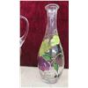 Image 3 : Hand Painted Pitcher, Vase and 2 Wine Glasses