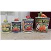 Image 2 : 4 Piece Canister Set , 4 Wine Glasses, Chef Figure 