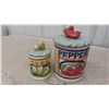 Image 4 : 4 Piece Canister Set , 4 Wine Glasses, Chef Figure 