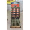 Image 2 : Vintage Eveready Battery Metal Display 11 1/4'' Tapers to 2 1/2'' x 15 1/2'' 