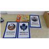 Image 1 : Edmonton Oilers Banner, Wayne Gretzky Starting Line Up Figure, Toronto