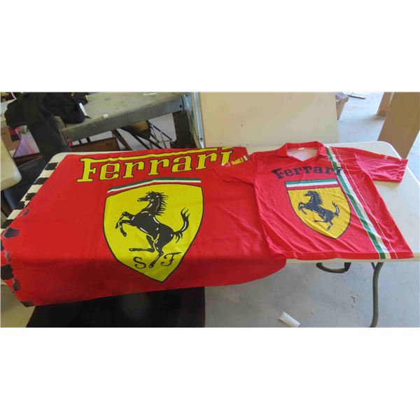 Ferrari Jersey Size XL , Flag 55'' x 36'' 