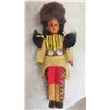Image 7 : 4 Indigenous Dolls: (2) 16'' Porcelain with Stands , (1) 8'' Porcelain In Its Box Stand