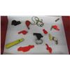 Image 2 : Vintage Referee Hockey Whistle , Other Whistles & Basket Full of Party Noise Makers 