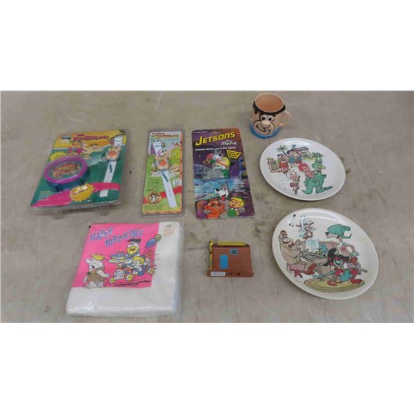 3 Sealed Vintage Clocks and Watches : Jetsons the Movie1990 , The Flintstones 1991,