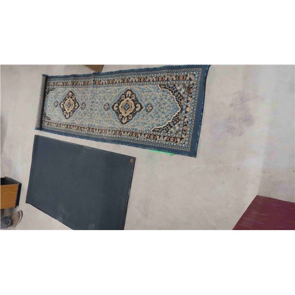 2 Carpet Runners 86'' x 27'' , Rubber Back 61'' x 34'' 