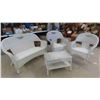 Image 1 : 4 Piece Wicker Patio Set