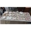 Image 1 : 85 Pieces of Royal Albert American Beauty: Dinner Plates, Bread and Butter Plates, 