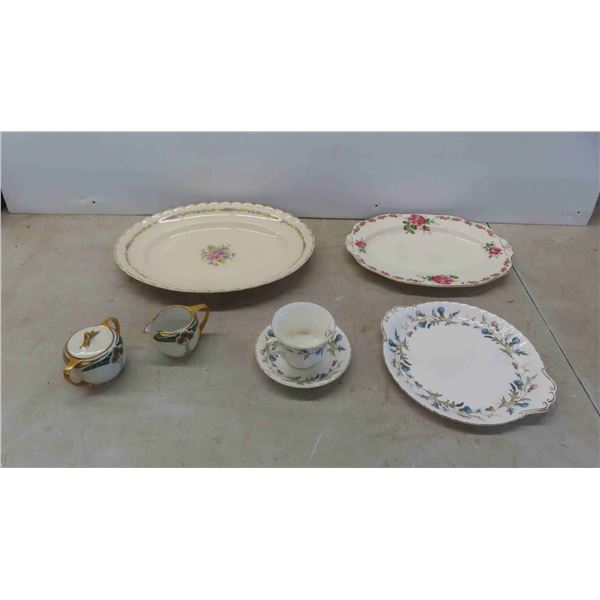 8 Pieces of Bone China : Royal Albert Brigadoon , Meakin & Others