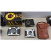 Image 5 : Vintage Cameras with Cases, Lens, Caps, Flashes and More : Flexaret,