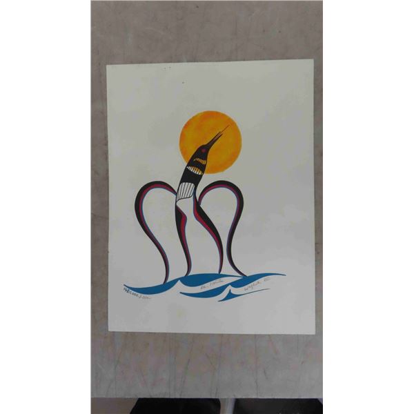 Ben Houstie Aboriginal Art 11 1/2'' x 15'' 