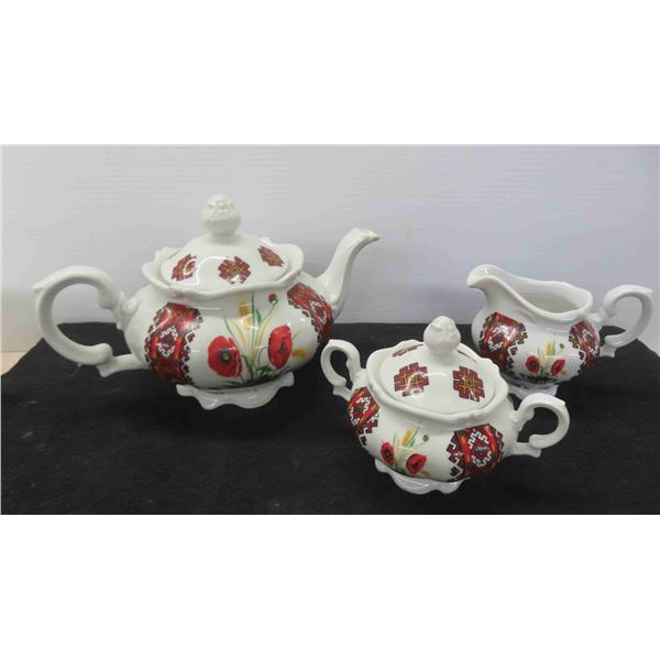 Ukrainian Design 5 Piece China West Germany Made 