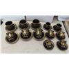 Image 1 : Hand Made 24k KE Greece 12 Cups and Saucers 