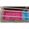Image 5 : Toy Organizer with Bins 33 3/4'' x 11 1/2'' x 31'' , Wire 3 Shelf Organizer 15'' x 12 1/4'' x 30'' 