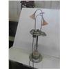 Image 1 : 1940s Metal Craft Chrome Floor Ashtray Stand with Tulip Shades 