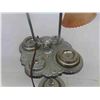 Image 4 : 1940s Metal Craft Chrome Floor Ashtray Stand with Tulip Shades 