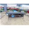 Image 1 : Metal Shop Bench 34'' x 96'' x 24'' with Vice, 6 Milk Crate Organizer
