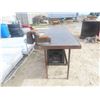 Image 2 : Metal Shop Bench 34'' x 96'' x 24'' with Vice, 6 Milk Crate Organizer