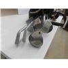 Image 2 : 12 Golf Clubs Various Brands with Bag and Cart