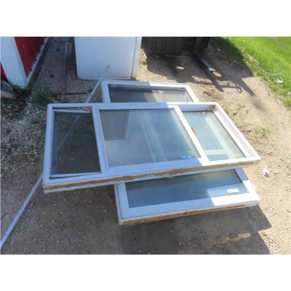 2 Windows 61 1/2'' x 29'' & 39'' x 59'' 
