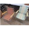 Image 3 : 4 Vintage Folding Lawn Chairs 