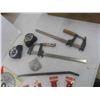 Image 2 : Wood Clamp, Tape Measure, New Circular Blade, Squares, Chisels