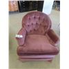 Image 2 : 2 Matching Living Room Button Back Swivel/Rocker Chairs 