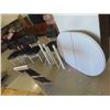 Image 1 : Kitchen Table  30'' x 48'' x 36'' , 11 1/2'' Leaf, 4 Chairs 