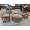 Image 1 : 3 Piece Coffee Table Set: Coffee Table 14 1/2'' x 38'' Across , End Table