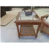 Image 2 : 3 Piece Coffee Table Set: Coffee Table 14 1/2'' x 38'' Across , End Table