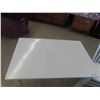 Image 3 : Vintage Painted Table with Drawer 29'' x 42'' x 27'' , 3 Painted Chairs 