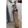 Image 1 : 8 Right Handed Golf Clubs with Bag , 4 Wood Handled Clubs