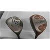 Image 2 : 8 Right Handed Golf Clubs with Bag , 4 Wood Handled Clubs
