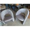 Image 1 : 2 Living Room Upholstered Funky Chairs 