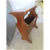 Image 4 : Walnut Magazine Stand 22'' x 22'' x 10'' 