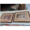 Image 1 : 2 Framed Pictures 20 1/2'' x 24 1/2'' 