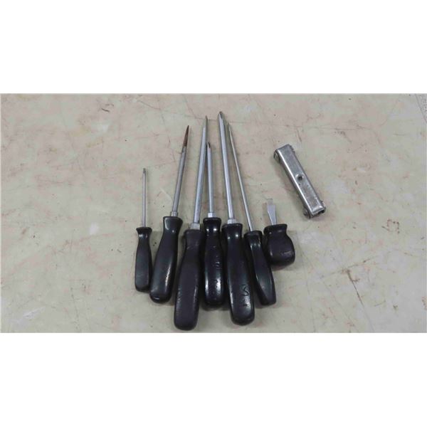 7 Snap On Screwdrivers , Hex Keys