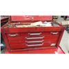 Image 4 : Rolling 2 Piece Tool Cabinet with Odds Tools Inside - Combined Cabinet