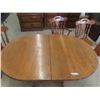 Image 2 : Oak Double Pedestal Table 29'' x 60'' x 40'' , 10'' Leaf 